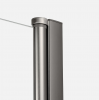 NEW TRENDY Kabina prysznicowa 100x80 New Soleo Gunmetal Brushed, Drzwi składane, podwójne K-2254